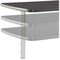 Iceberg ARC Adjustable Table, Granite Thermal Fused Melamine Top, Silver Steel Frame, 30 in D x 60 in W 69317 - alternate 3