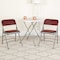 Flash Furniture Burgundy Fabric Metal Chair, PK2 2-AW-MC309AF-BG-GG - alternate 1