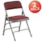 Flash Furniture Burgundy Fabric Metal Chair, PK2 2-AW-MC309AF-BG-GG - alternate 7