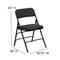 Flash Furniture Black Fabric Metal Chair, PK2 2-AW-MC309AF-BLK-GG - alternate 4