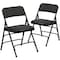 Flash Furniture Black Fabric Metal Chair, PK2 2-AW-MC309AF-BLK-GG - alternate 7