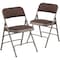 Flash Furniture Brown Fabric Metal Chair, PK2 2-AW-MC309AF-BRN-GG - alternate 4