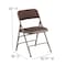 Flash Furniture Brown Fabric Metal Chair, PK2 2-AW-MC309AF-BRN-GG - alternate 2