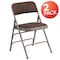Flash Furniture Brown Fabric Metal Chair, PK2 2-AW-MC309AF-BRN-GG - alternate 3