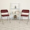 Flash Furniture Burgundy Fabric Folding Chair, PK2 2-AW-MC320AF-BG-GG - alternate 1