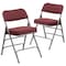 Flash Furniture Burgundy Fabric Folding Chair, PK2 2-AW-MC320AF-BG-GG - alternate 3