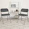 Flash Furniture Gray Fabric Folding Chair, PK2 2-AW-MC320AF-GRY-GG - alternate 1