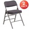Flash Furniture Gray Fabric Folding Chair, PK2 2-AW-MC320AF-GRY-GG - alternate 6
