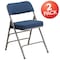 Flash Furniture Navy Fabric Folding Chair, PK2 2-AW-MC320AF-NVY-GG - alternate 6