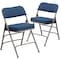 Flash Furniture Navy Fabric Folding Chair, PK2 2-AW-MC320AF-NVY-GG - alternate 3