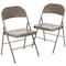 Flash Furniture HERCULES Series Double Braced Gray Metal Folding Chair, PK2 2-BD-F002-GY-GG - alternate 2