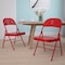 Flash Furniture HERCULES Series Double Braced Red Metal Folding Chair, PK2 2-BD-F002-RED-GG - alternate 1