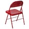 Flash Furniture HERCULES Series Double Braced Red Metal Folding Chair, PK2 2-BD-F002-RED-GG - alternate 9