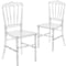 Flash Furniture Flash Elegance Crystal Ice Napoleon Stacking Chair, PK2 2-BH-H002-CRYSTAL-GG - alternate 3