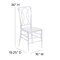 Flash Furniture Flash Elegance Crystal Ice Stacking Chair with Designer Back, PK2 2-BH-H007-CRYSTAL-GG - alternate 6