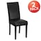 Flash Furniture Black LeatherSoft Parsons Chair, PK2 2-BT-350-BK-LEA-023-GG - alternate 5