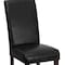 Flash Furniture Black LeatherSoft Parsons Chair, PK2 2-BT-350-BK-LEA-023-GG - alternate 8