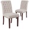 Flash Furniture Beige Fabric Parsons Chair, PK2 2-BT-P-BGE-FAB-GG - alternate 5
