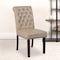 Flash Furniture Beige Leather Parsons Chair, PK2 2-BT-P-BG-LEA-GG - alternate 1
