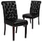 Flash Furniture Black Leather Parsons Chair, PK2 2-BT-P-BK-LEA-GG - alternate 3
