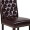 Flash Furniture Brown Leather Parsons Chair, PK2 2-BT-P-BRN-LEA-GG - alternate 10