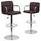 Flash Furniture Brown Quilted Vinyl Barstool, PK2 2-CH-102029-BRN-GG - alternate 4
