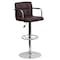 Flash Furniture Brown Quilted Vinyl Barstool, PK2 2-CH-102029-BRN-GG - alternate 10