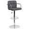 Flash Furniture Gray Quilted Vinyl Barstool, PK2 2-CH-102029-GY-GG - alternate 8