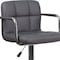 Flash Furniture Gray Quilted Vinyl Barstool, PK2 2-CH-102029-GY-GG - alternate 9