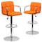 Flash Furniture Orange Quilted Vinyl Barstool, PK2 2-CH-102029-ORG-GG - alternate 6