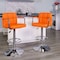 Flash Furniture Orange Quilted Vinyl Barstool, PK2 2-CH-102029-ORG-GG - alternate 1