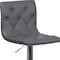 Flash Furniture Button Tufted Gray Vinyl Adjustable Height Barstool, Chrome Base, PK2 2-CH-112080-GY-GG - alternate 10