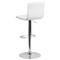 Flash Furniture Button Tufted White Vinyl Adjustable Height Barstool, Chrome Base, PK2 2-CH-112080-WH-GG - alternate 9