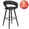 Flash Furniture Black Vinyl Barstool, 29"H, PK2 2-CH-152560-BK-VY-GG - alternate 2