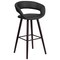 Flash Furniture Black Vinyl Barstool, 29"H, PK2 2-CH-152560-BK-VY-GG - alternate 10