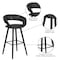 Flash Furniture Black Vinyl Barstool, 29"H, PK2 2-CH-152560-BK-VY-GG - alternate 6