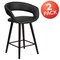 Flash Furniture Black Vinyl Counter Stool, 24"H, PK2 2-CH-152561-BK-VY-GG - alternate 5