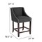 Flash Furniture Charcoal Fabric/Wood Stool, 24", PK2 2-CH-182020-24-BK-F-GG - alternate 9