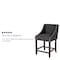 Flash Furniture Charcoal Fabric/Wood Stool, 24", PK2 2-CH-182020-24-BK-F-GG - alternate 6