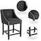 Flash Furniture Charcoal Fabric/Wood Stool, 24", PK2 2-CH-182020-24-BK-F-GG - alternate 5