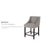 Flash Furniture Gray Fabric/Wood Stool, 24", PK2 2-CH-182020-24-LTGY-F-GG - alternate 5