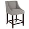 Flash Furniture Gray Fabric/Wood Stool, 24", PK2 2-CH-182020-24-LTGY-F-GG - alternate 9