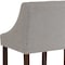 Flash Furniture Gray Fabric/Wood Stool, 24", PK2 2-CH-182020-24-LTGY-F-GG - alternate 10