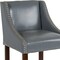 Flash Furniture Gray Leather/Wood Stool, 24", PK2 2-CH-182020-24-LTGY-GG - alternate 9