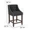 Flash Furniture Charcoal Fabric/Wood Stool, 24", PK2 2-CH-182020-T-24-BK-F-GG - alternate 10