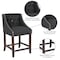 Flash Furniture Charcoal Fabric/Wood Stool, 24", PK2 2-CH-182020-T-24-BK-F-GG - alternate 6