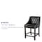 Flash Furniture Black Leather/Wood Stool, 24", PK2 2-CH-182020-T-24-BK-GG - alternate 4