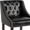 Flash Furniture Black Leather/Wood Stool, 24", PK2 2-CH-182020-T-24-BK-GG - alternate 10