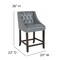 Flash Furniture Gray Leather/Wood Stool, 24", PK2 2-CH-182020-T-24-LTGY-GG - alternate 10
