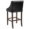 Flash Furniture Black Leather/Wood Stool, 30", PK2 2-CH-182020-T-30-BK-GG - alternate 7